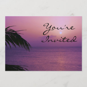 Paradise Sunset Invitation