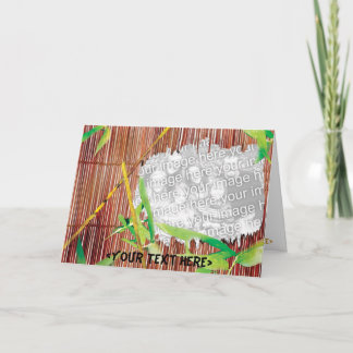 Paradise Through a Bamboo Fence Card