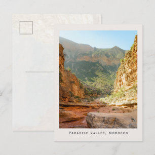 Paradise Valley, Morocco Landscape and Travel Postcard