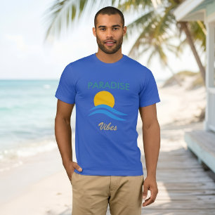 Paradise Vibes Tropical T-Shirt   Summer Beach