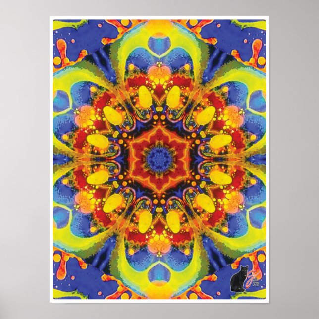 Paradox Kinetic Collage Kaleidoscope Poster (Front)