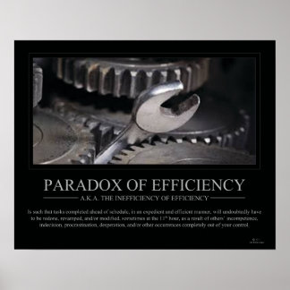 Paradox of Efficiency Poster