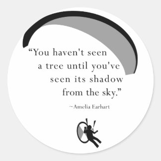 paraEarhart Classic Round Sticker