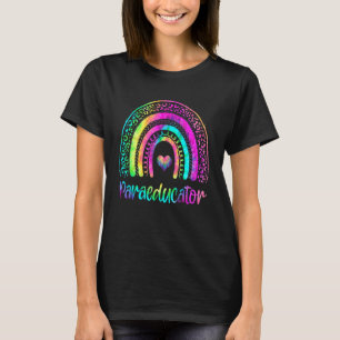 Paraeducator Crew Para Squad Rainbow Back To Schoo T-Shirt