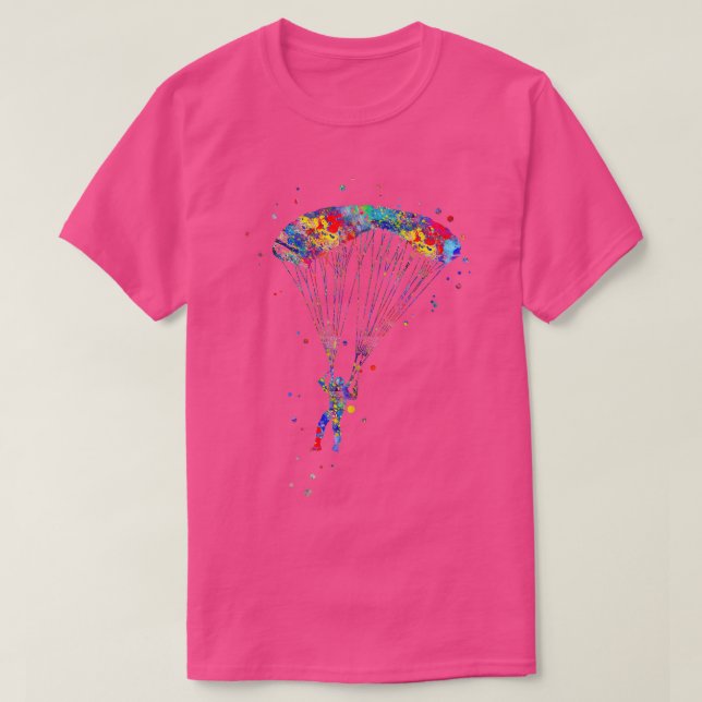 Paraglider flying extreme air sport T-Shirt (Design Front)