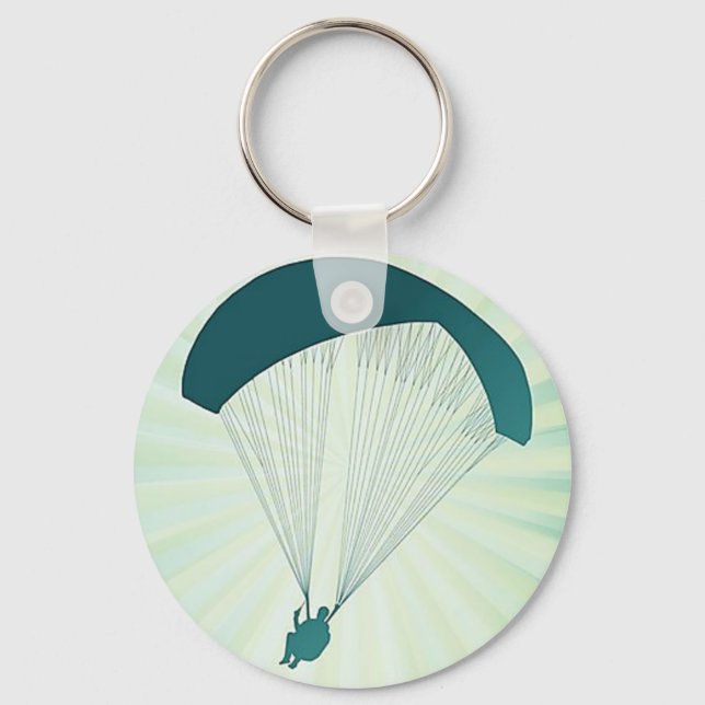 Paraglider green key ring (Front)