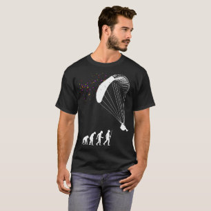 Paraglider Outdoors Human Evolution Tshirt
