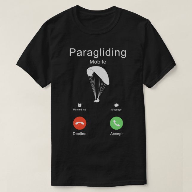 Paraglider Paragliding 15 T-Shirt (Design Front)