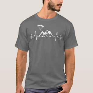 Paraglider Paragliding Heartbeat 1 T-Shirt