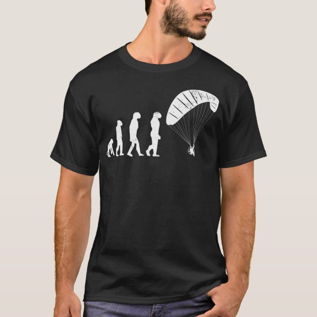 Paraglider   Paramotors Evolution Gift T-Shirt (Front)