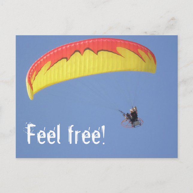 paraglider postcard (Front)