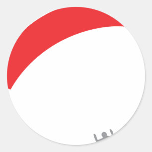 paraglider red - paragliding classic round sticker