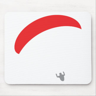 paraglider red - paragliding mouse mat