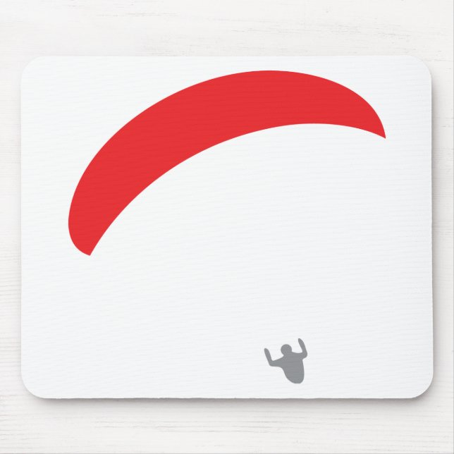 paraglider red - paragliding mouse mat (Front)