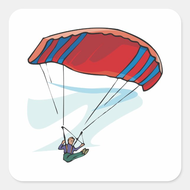 Paraglider Square Sticker (Front)