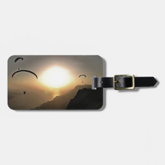 Paragliders Flying Wanderlust Extreme Sports Art Luggage Tag