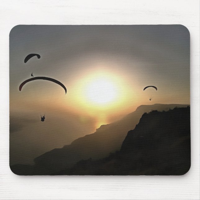 Paragliders Flying Without Wings Mouse Mat (Front)