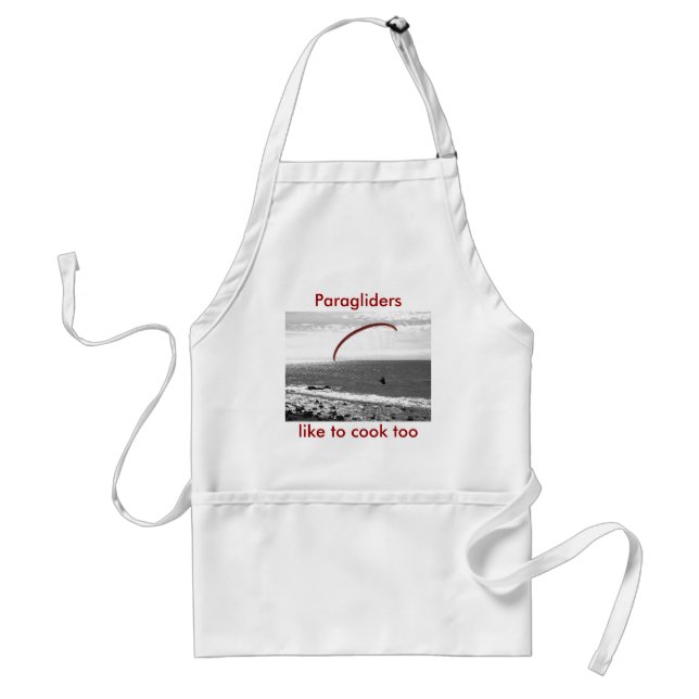 Paragliders Like To Cook Too - Apron (Front)