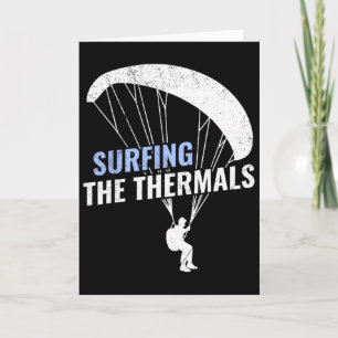 Paragliders Surfing The Thermals Funny Paraglider Card
