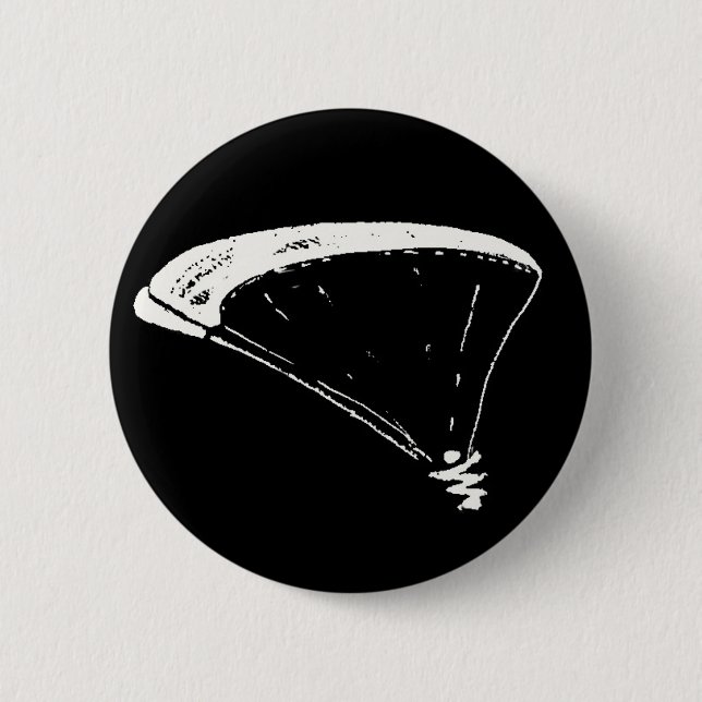 Paragliding 6 Cm Round Badge (Front)