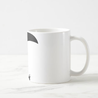 paragliding black icon coffee mug