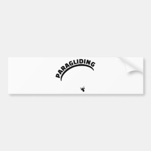 Paragliding Bumper Sticker