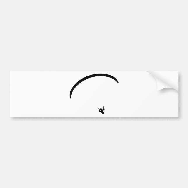 Paragliding Bumper Sticker (Front)
