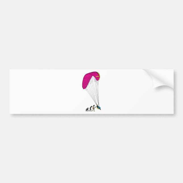 Paragliding Bumper Sticker (Front)