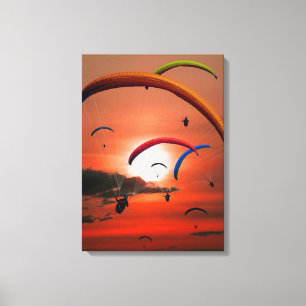 Paragliding Canvas Print