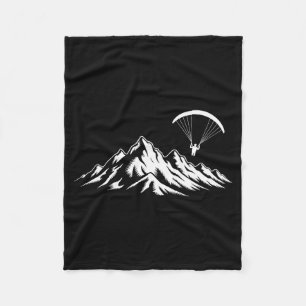Paragliding Design For Men Women Paraglide Lover P Fleece Blanket
