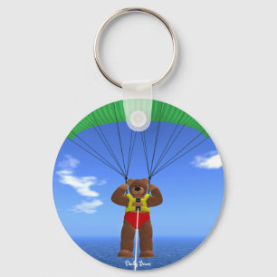 Paragliding Dinky Bear Key Ring