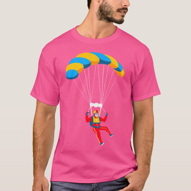 Paragliding Flying Pilots Parachute Skydiving Para T-Shirt (Front)