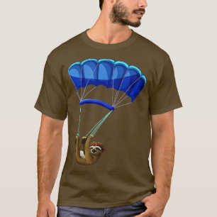 Paragliding Flying Sloth Skydiving Paraglider T-Shirt
