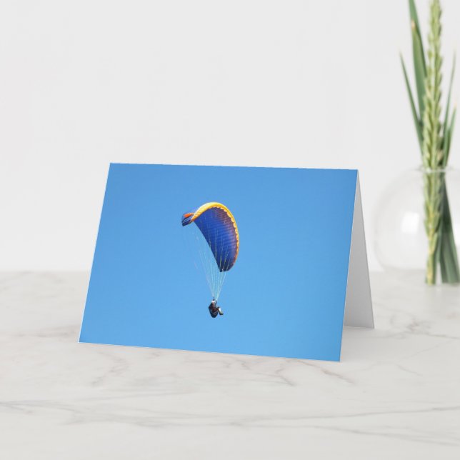 Paragliding Holiday Card (Front)