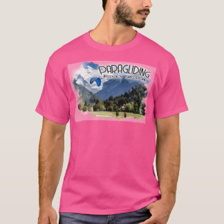 Paragliding In Interlaken Switzerland Baseball Sl T-Shirt