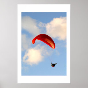 PARAGLIDING IN JERSEY POSTER