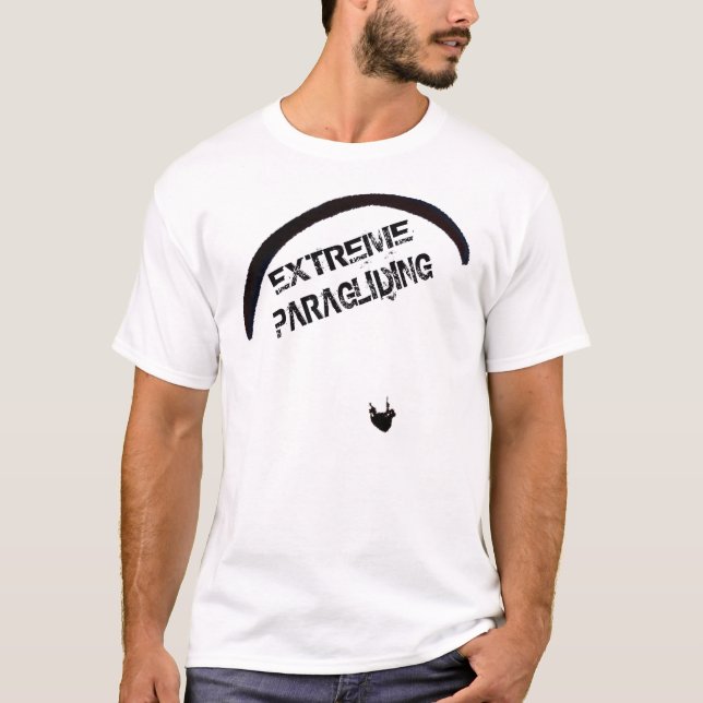 paragliding logo with quote T-Shirt (Front)