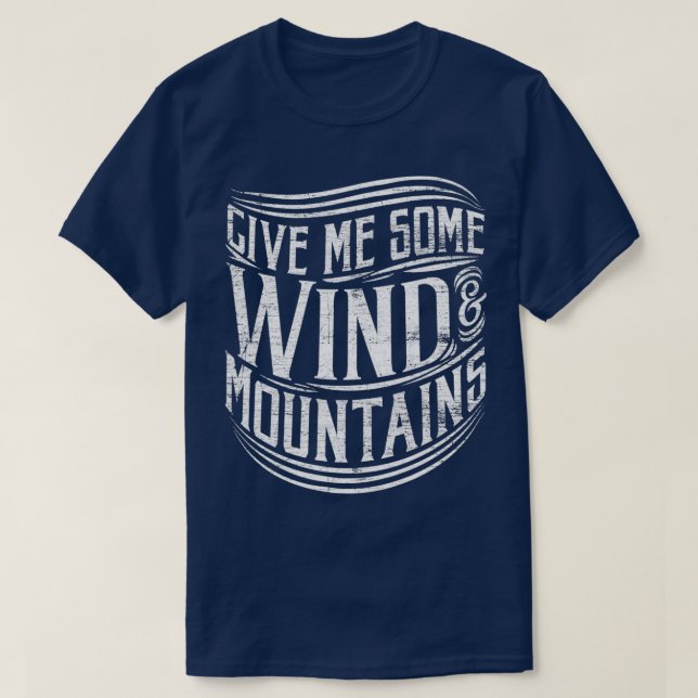 Paragliding Mountains Paraglider T-Shirt (Design Front)