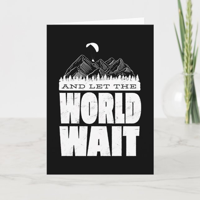 Paragliding Para Paraglider Card (Front)