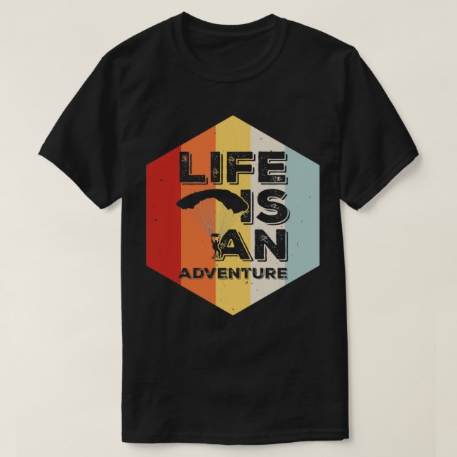 Paragliding Parachuter Skydiver 1 T-Shirt (Design Front)