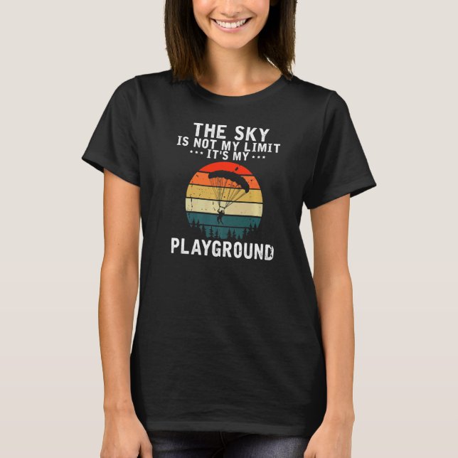 Paragliding Parachutes Soaring T-Shirt (Front)