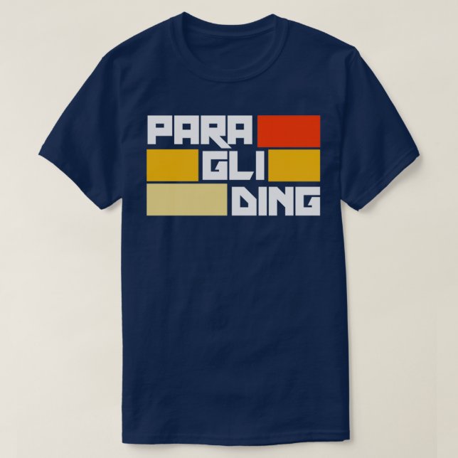 Paragliding Parachuting Skydiving Flying Paraglide T-Shirt (Design Front)