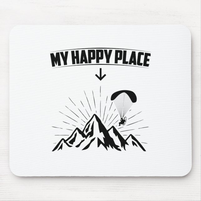 Paragliding | Paraglider Air Sports Gift Ideas Mouse Mat (Front)