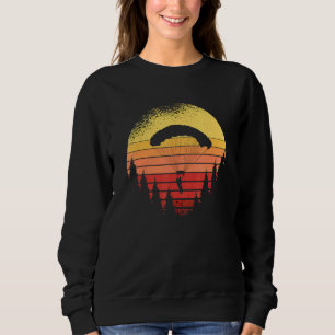 Paragliding Paraglider Retro Vintage Mountains 4 Sweatshirt