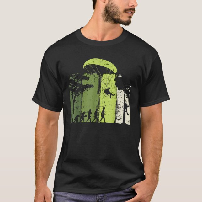 Paragliding Paramotor Evolution Extreme Sports Par T-Shirt (Front)