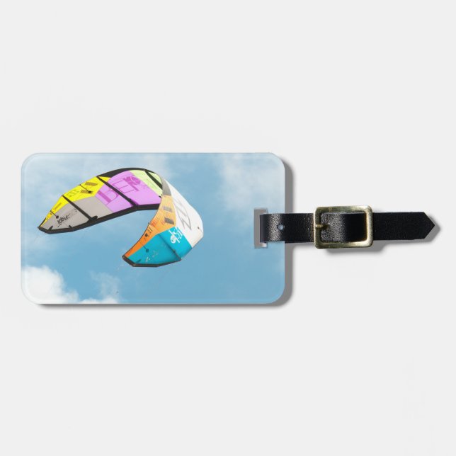 PARAGLIDING - personalised Luggage Tag (Front Horizontal)