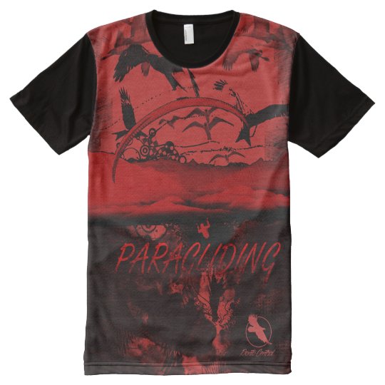 PARAGLIDING PG-37 Ponto Central All-Over Print T-Shirt