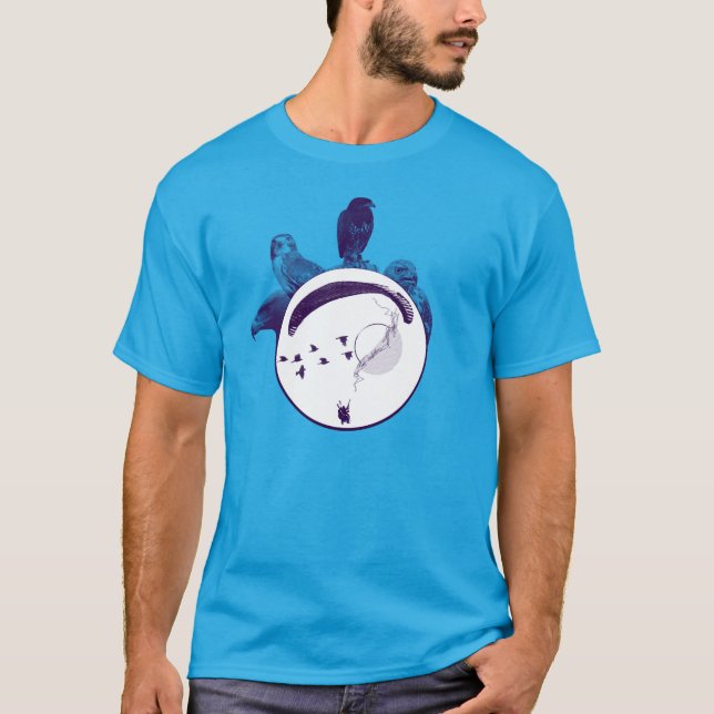 PARAGLIDING PG-CIRCLE 001 Ponto Central T-Shirt (Front)