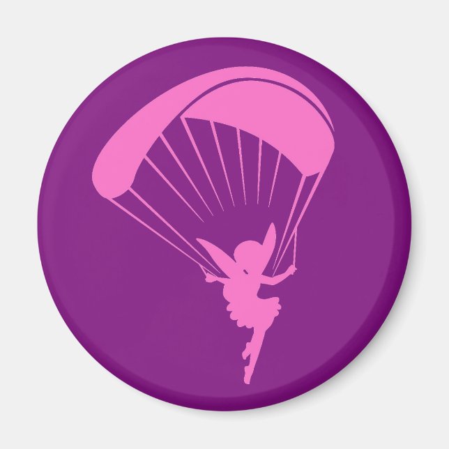 Paragliding Pixie Magnet (Front)