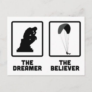 Paragliding Postcard